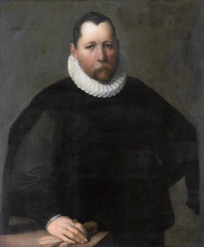 Portret van Pieter Jansz. Kies (1536-1597) door Cornelis van Haarlem